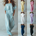 Loose-fit Figure-flattering Linen Two-piece Set