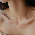 Stainless Steel Heart Pendant Letter Necklace