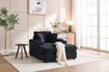 VIDEO New Corduroy Upholstered Chaise Lounge Sofa With Handrail Storage,Movable Ottoman,Cupholders,Detachable Cushions Deep Seat For Living Room Office,5 Colour,Wide Stripe Corduroy