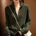 Womens Autumn Wool Knit Casual Cardigan