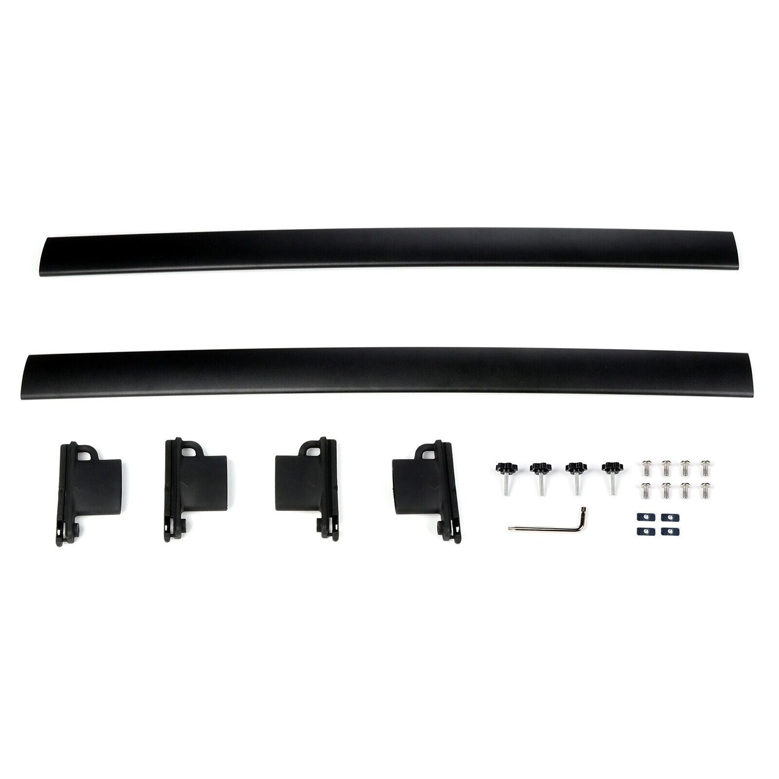 Pair For 2008-2012 Ford Escape Roof Rack Cross Bars Black Rails Aluminum Bar