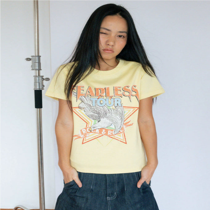 270G Rock Print Short Sleeved Shirt
