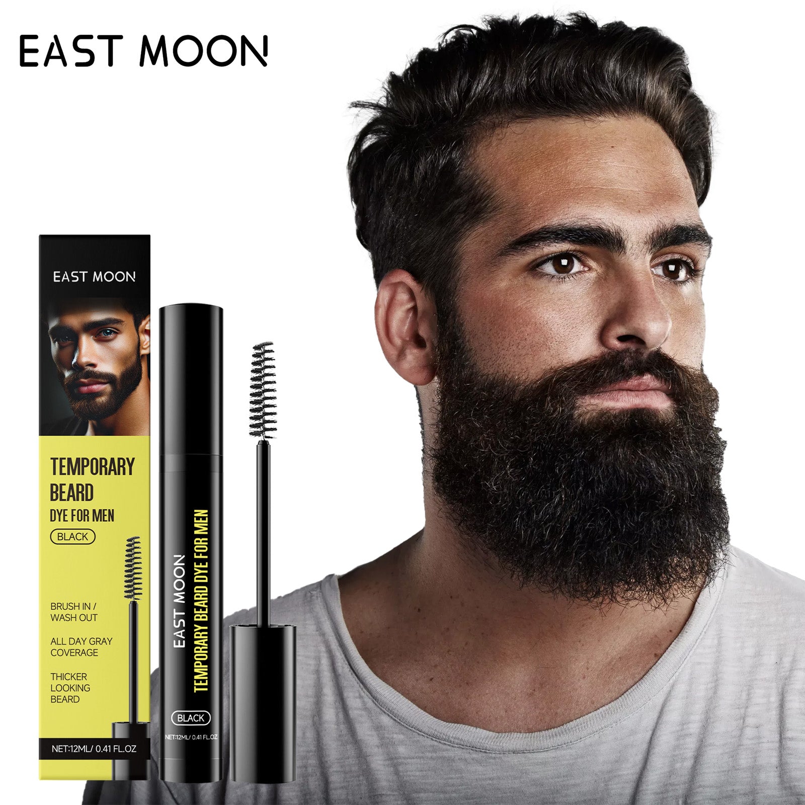 Men's Beard & Eyebrow Dye Black