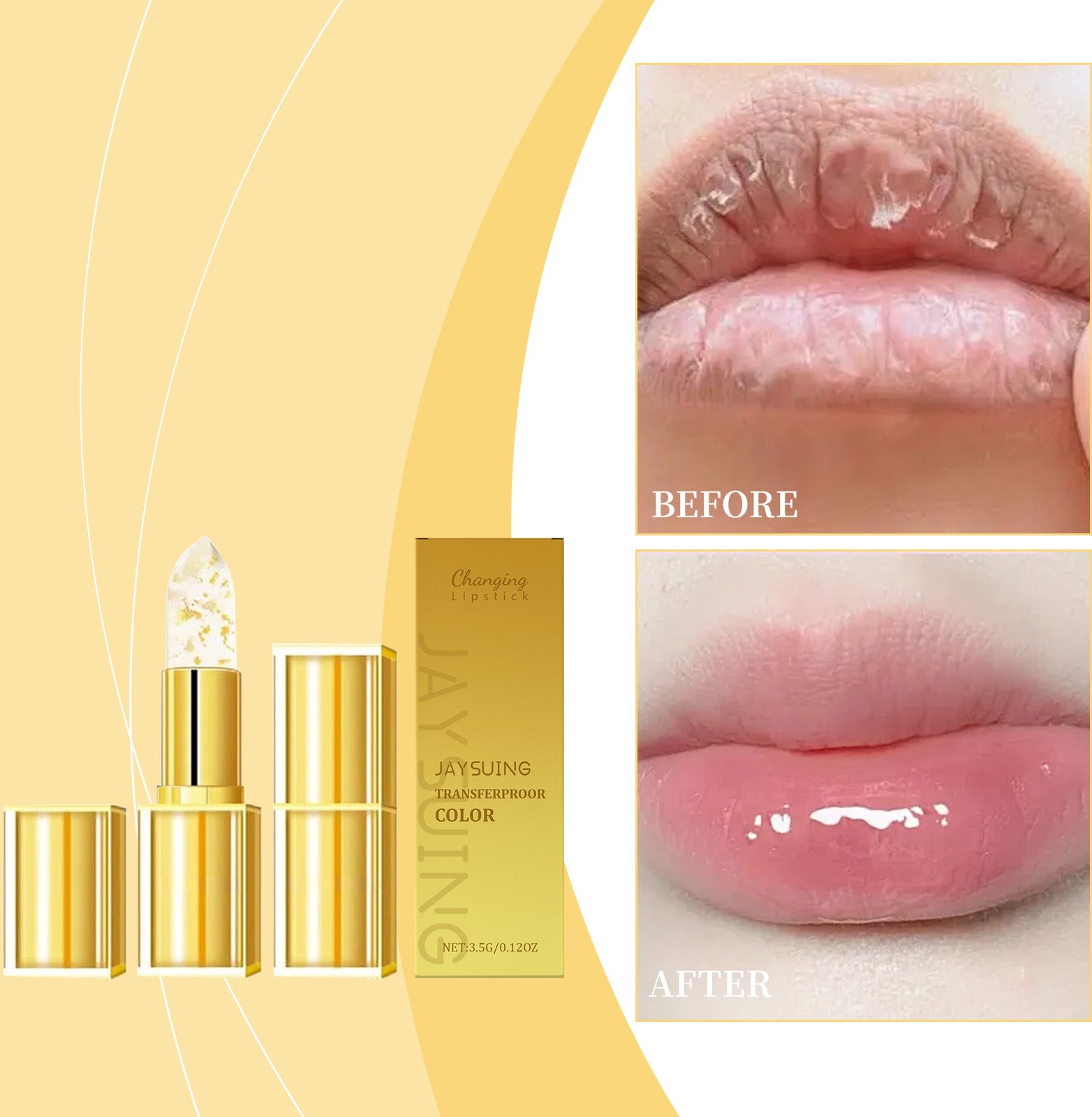 Gold Leaf Color-Changing Moisturizing Lip Balm 3.5g