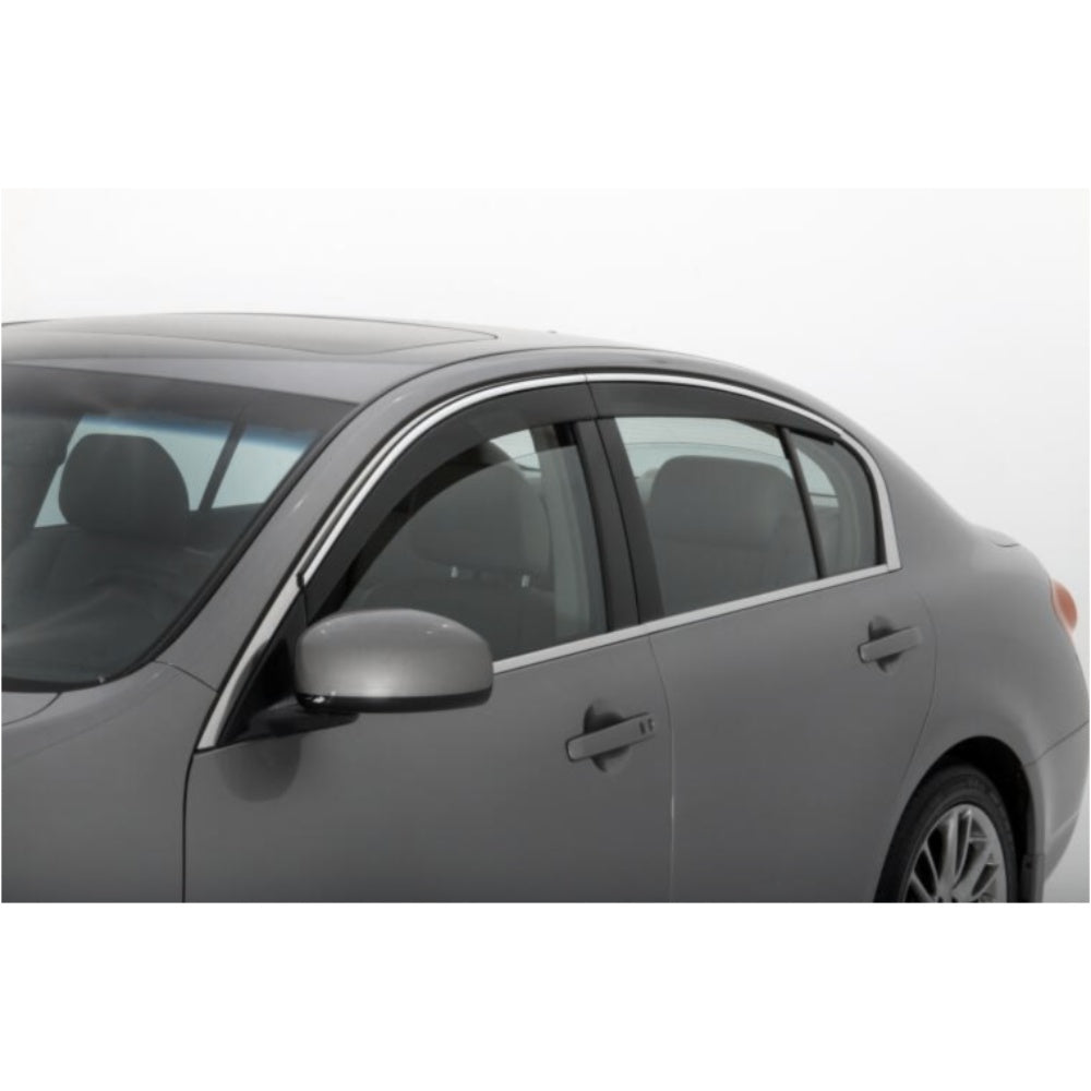 For IS250 IS350 4pcs Smoke Out Channel Window Visor Door Window Protection Trim