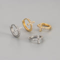 Fullcubiczirconia Cross Ear Clips Versatile And Personalitydriven For The Ear Bone