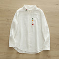 Fresh And Delicate Double-layer Cotton Shirt