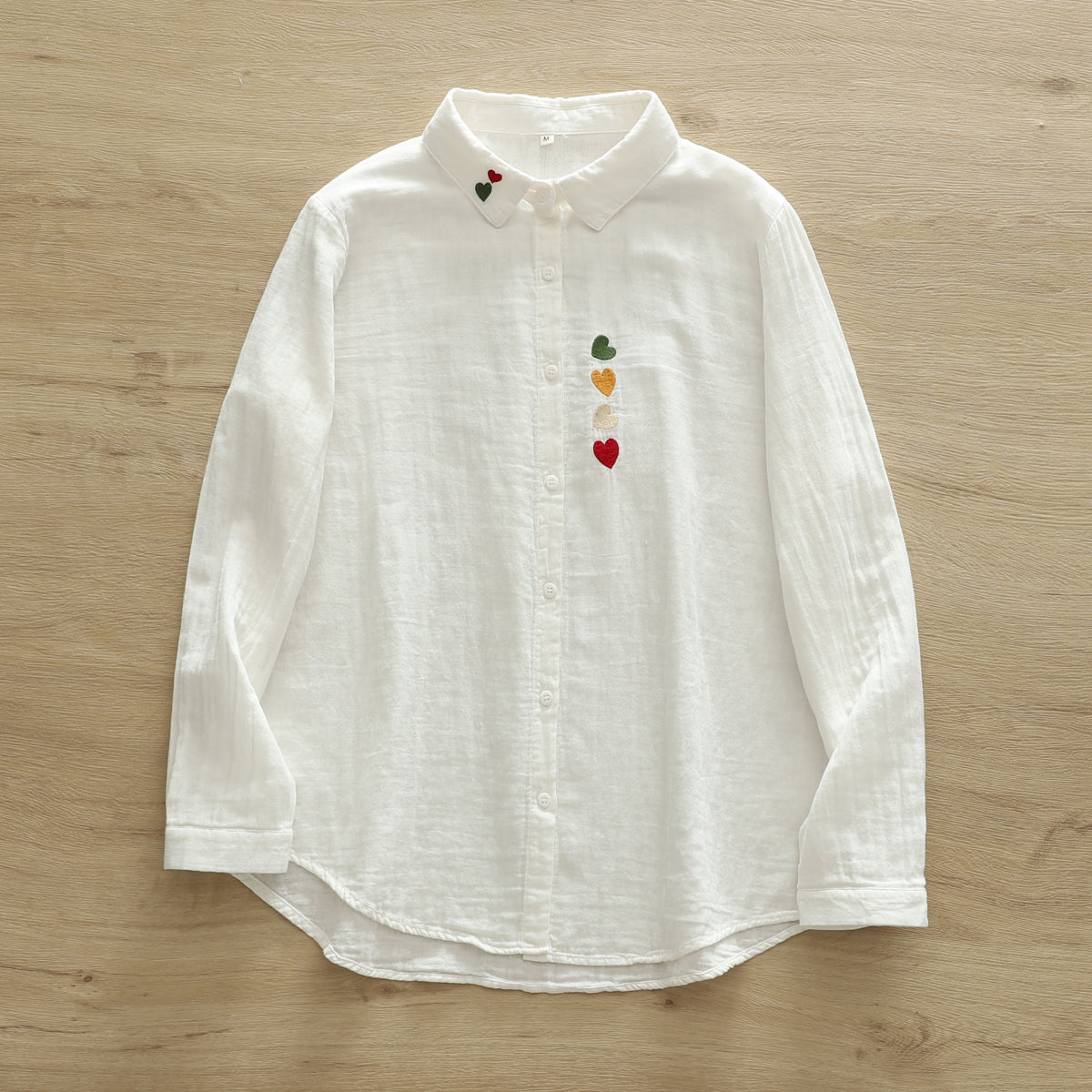 Fresh And Delicate Double-layer Cotton Shirt