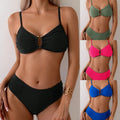 New Split Bikini, Figure-flattering Swimwear For Vacations And Hot Springs
