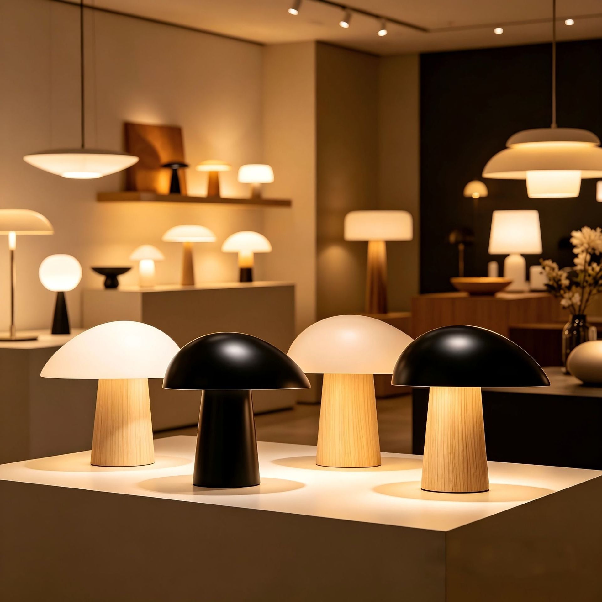 Modern Minimalist Mushroom Table Lamp