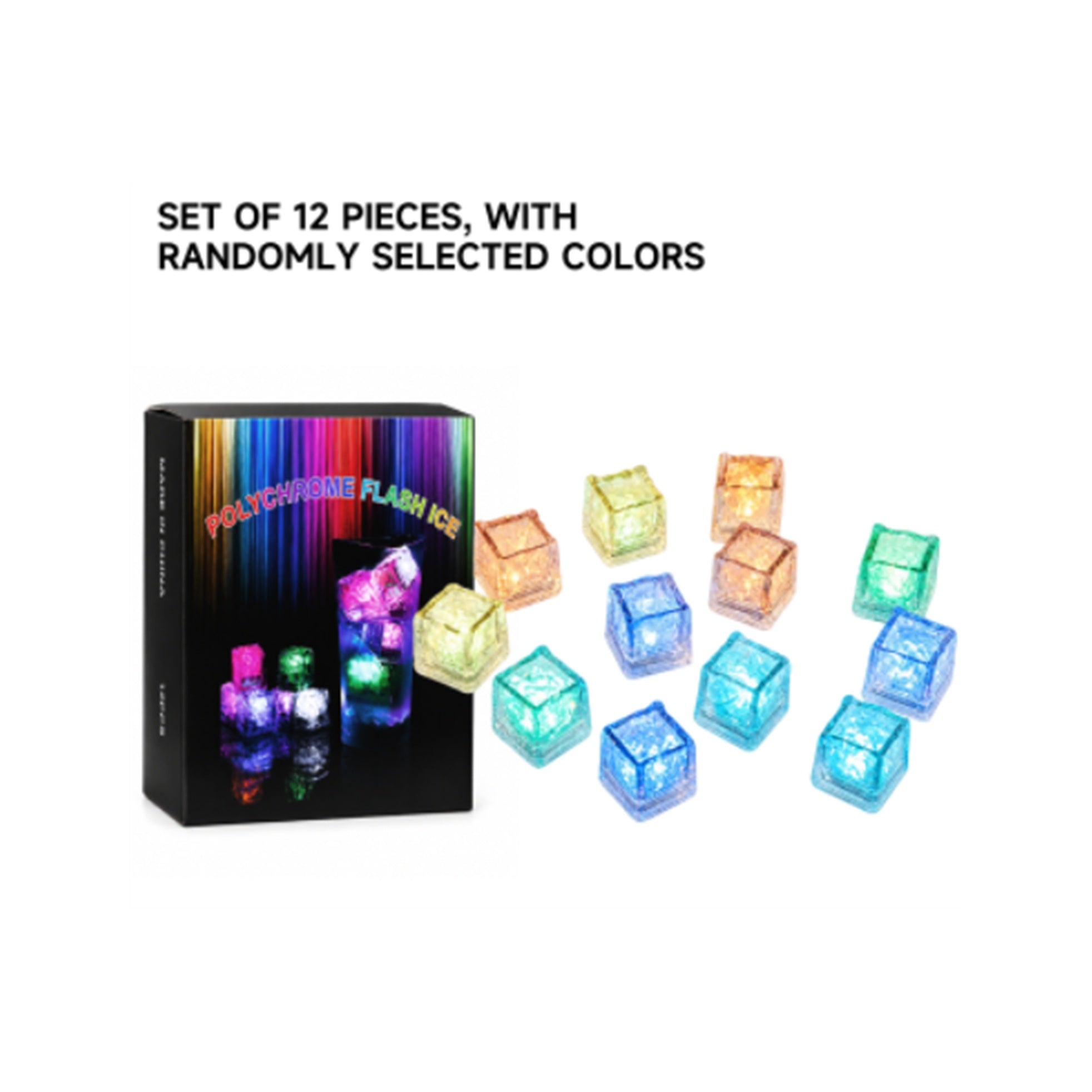 Glowing Ice Cubes Set Of 12