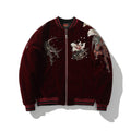 Mens Casual Relaxed-fit Heavily Embroidered Jacket