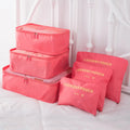 6Pcs/set Travel Storage Bag Set For Clothes Tidy Organizer