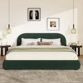 Dark Green Velvet Soft Bed  Light Luxury Texture, Adding A High-end Atmosphere To Bedroom,Queen