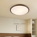 Nordic Wood-grain Full-spectrum Ceiling Light Minimalist Cream-toned Fixture