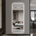Wall-Mounted LED Full Length Mirror, 63  X 24  Rectangular Backlit Dressing Mirror With 3 Color Temperatures, Stepless Dimming, Memory Function, Shatter-Resistant Backing, UL Certified