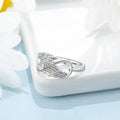 Birthstone Ring With Wings December