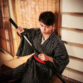 New Arrival Japanese Mens Traditional Formal Kimonono Ironing Required Perfect For Travel