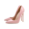 Sharp Pointed Sexy Slim Heel Plus Size High Heels Black
