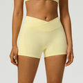 Peach-butt Yoga Shorts High-waisted Butt-lifting For Fitness