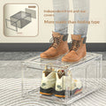 Transparent Shoe Box With Magnetic Door Thickened Plastic