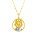 S925 Sterling Silver Gold Plated 1ct D Color VVS1 Moissanite Dragon Necklace 4.7g Chinese Zodiac Benmingnian Gift GRA Certified Gift Box