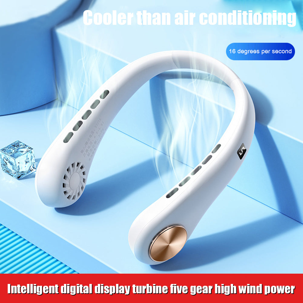 Portable Hanging Neck Fan Wireless USB Rechargeable Summer Ventilador Cooling Fan