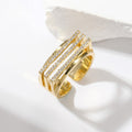 Ins-style Trendy Personalized Ring For Women Fashionable Geometric Hand Jewelry