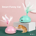 Electronic Cat Feather Toy Smart Interactive Led Automatic Rotating 360° Ball Toys