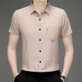 Mens Business-Casual Stretch Casual Shirt