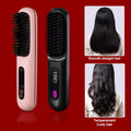Portable Cordless Straightener Hair Comb Electric Negative Ion Anti Scald Fast Heated Straightening Brush Hair Styling Tool