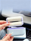 Portable Pet Hair Remover With Lid Reusable, Palm-Sized Lint Roller Pocket-Sized Travel Essential For Removing Cat And Dog Hair