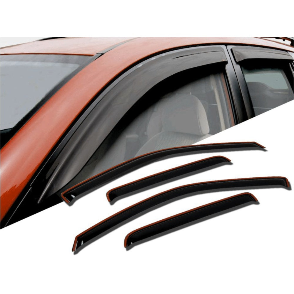 4pcs In Channel Style Sun Rain Window Visors Visor For 194378