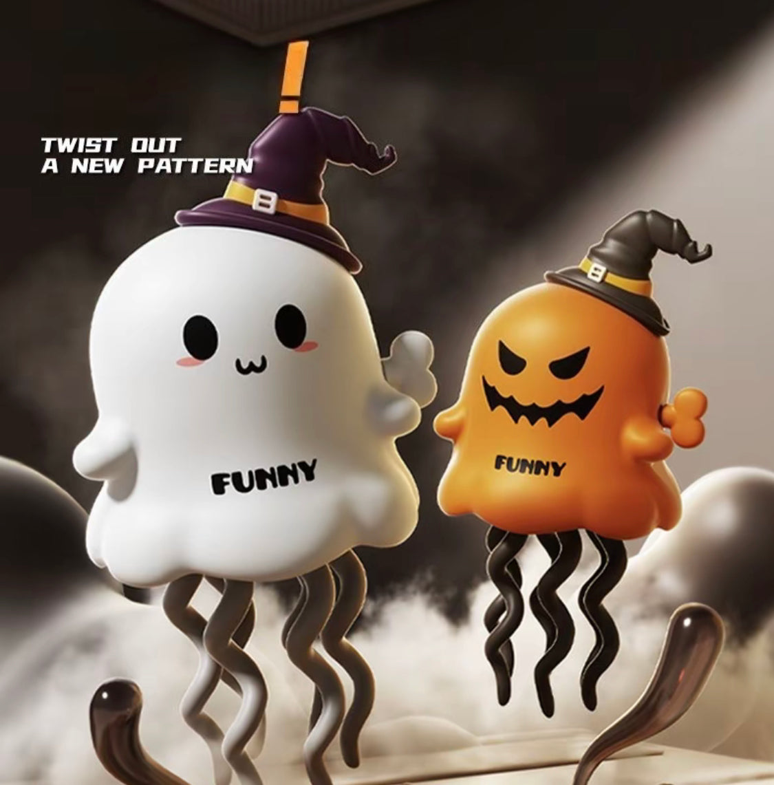 Christmas Halloween Wind-Up Toy, Magical Mini Dancing Ghost, Twisting Sliding  Doll, Stress Relief Small Toy, Kids Festival Gift