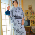 Mens Traditional Japanese Kimono Yukata Set
