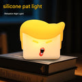 Silicone Pat Light Duck Sleeping Light USB Rechargeable Atmosphere Light Birthday Gift Three-speed Bedroom Bedside Light