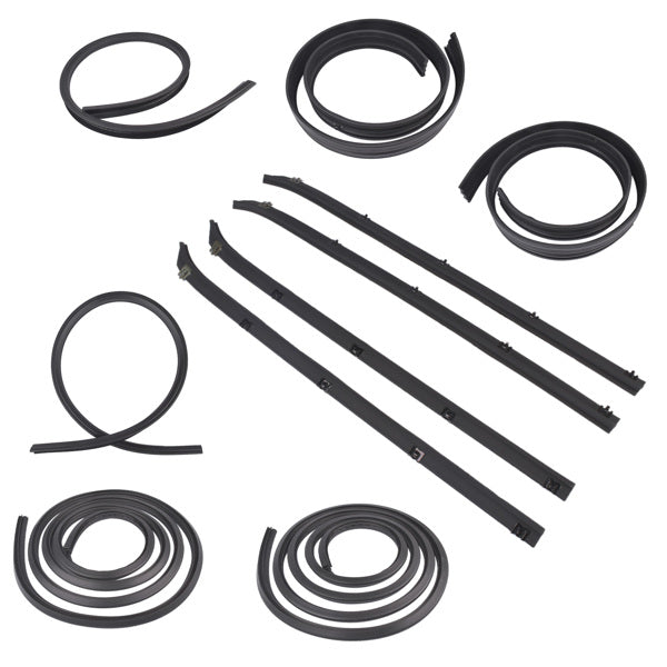 10x Door Window Weatherstrip Seal Kit For Dodge Truck Ram Charger Plymouth D150 D250 D350 1980-1993