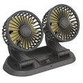 Dual-Head Car Fan 24V/12V Car Cooling Fan Truck Strong Wind Fan