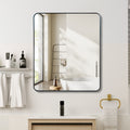 Black 30  X36  Rectangular Bathroom Wall Mirror