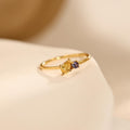 Birthday Stone Round Diamond Ring For Women
