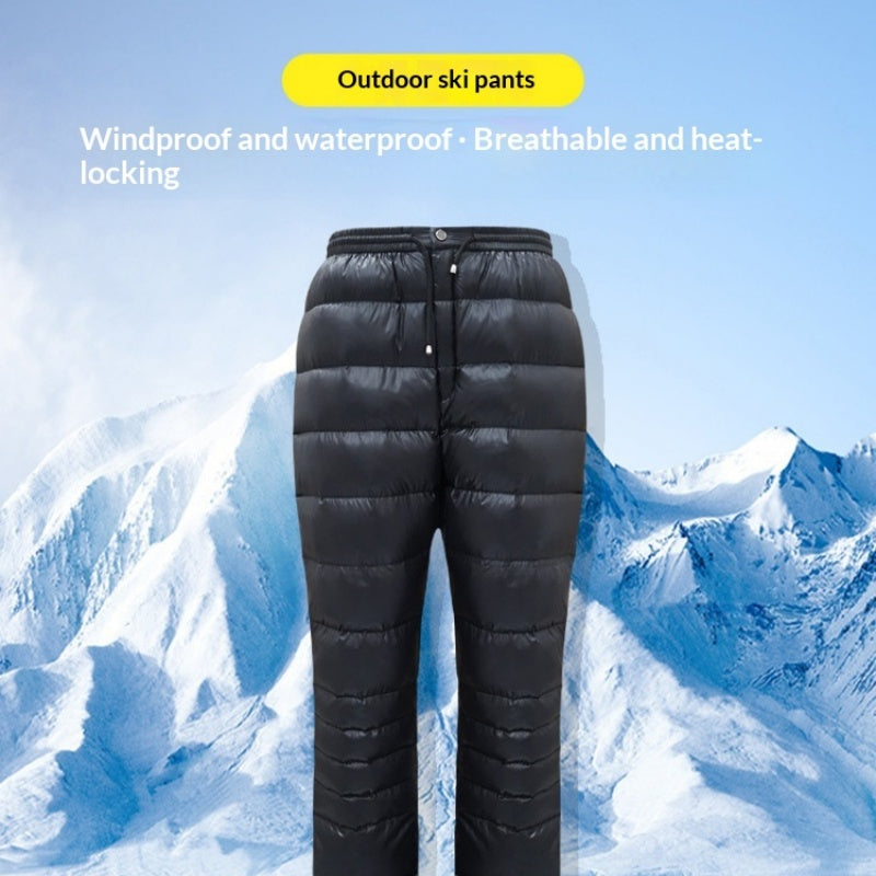 Thickened Down Pants For Outdoor Wear Unisex