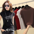 Womens Summer New Half-Neck Slimming Vest Sleeveless Top