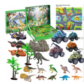 Dinosaur Advent Calendar 2026, 24PCS 24-Day Countdown Blind Box With Mini Dinosaur Toys, Dino Cars, Map & Playset Accessories, Surprise Gift Set For Kids
