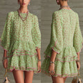 Printed Loose Chiffon Resort Dress