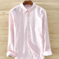 Men's Korean-style Slim-fit Long-sleeved Shirts For Summer