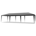 10'x30' Outdoor Party Tent With 8 Removable Sidewalls, Waterproof Canopy Patio Wedding Gazebo Black