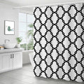 Modern 3D Print Black White Waterproof Shower Curtain Bath Curtains