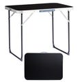 2.3ft  Portable Aluminum Folding Camping Table, Indoor Outdoor Lightweight Foldable Picnic Desk, 70-50cm Heavy Duty Small Fold Up Table
