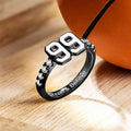 Birthday Diamond-encrusted Birthstone Simple Ring