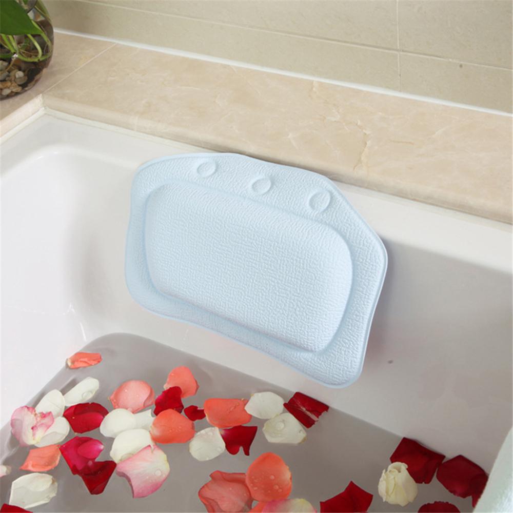 Soft Bathtub Pillow Headrest Waterproof PVC Bath Pillow Cushion